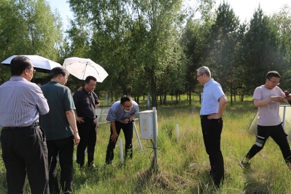 国家林业和草原局专家组现场评估我院山西右玉黄土高原草地生态系统